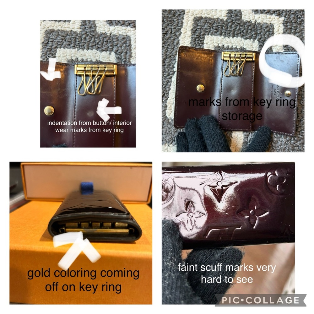 LOUIS VUITTON VERNIS 4 ring key holder - Picture 16 of 16